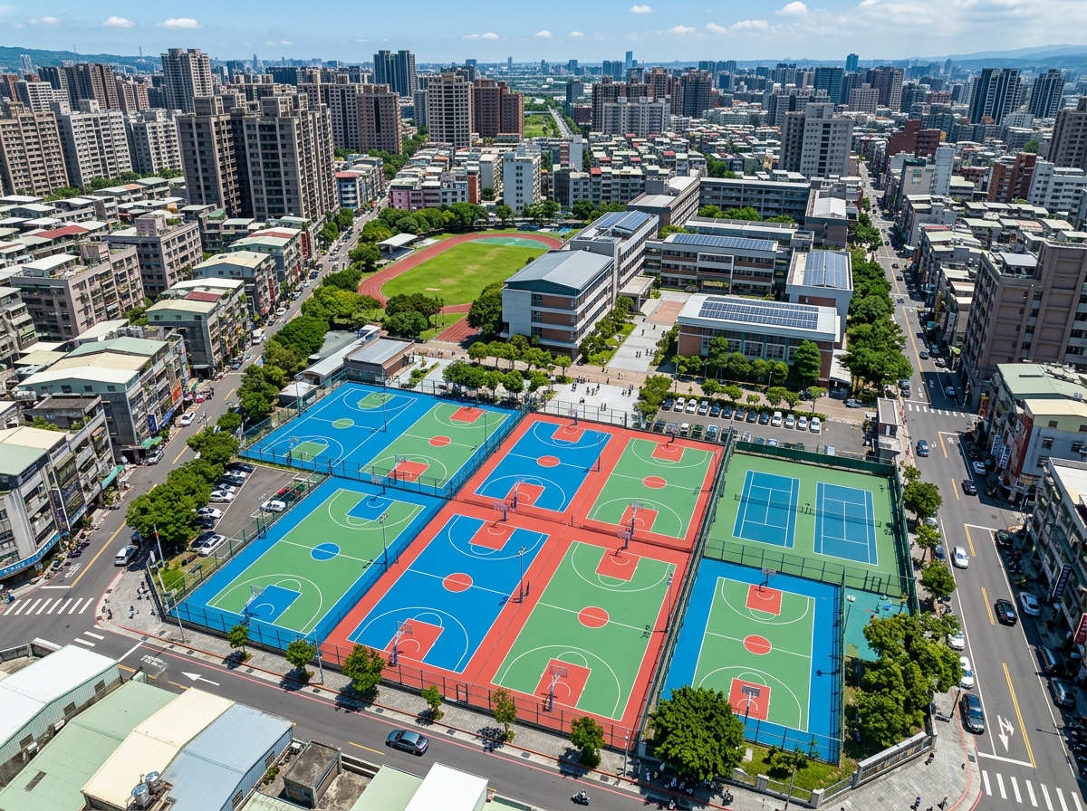 宁德市硅PU篮球场硅PU篮球场 - 厂家